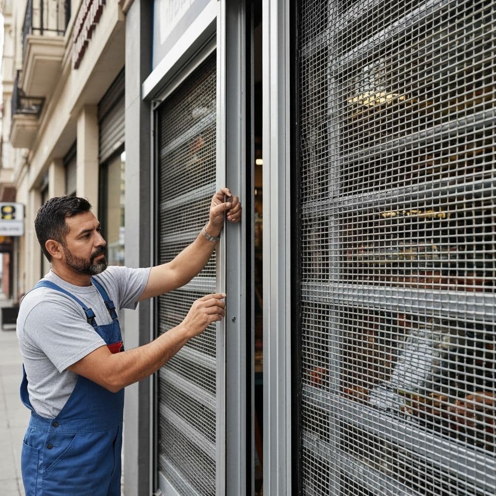 Entretien de Rideau Métallique pour Commerce